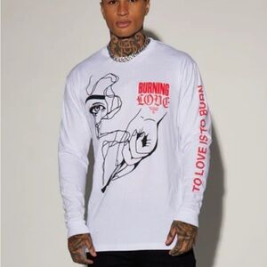 Fashion Nova White Crew Neck Tee